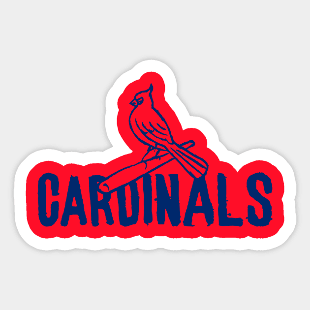 St. Louis Cardinaaaals 07 Sticker by Very Simple Graph